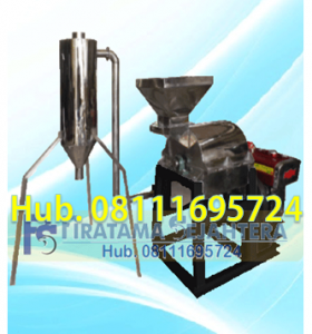 Mesin Penepung Jagung - Mesin Hammer Mill Stainless Steel Dengan Cyclone