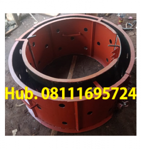 Cetakan Gorong Gorong - Buis Beton Diameter 80 cm x 50 cm - Berlubang