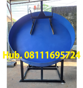 Mesin Granulator Kompos Diameter Pan 200 cm Kapasitas 400-550 kg per jam