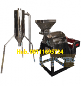 Mesin Penepung Rumput Laut - Mesin Hammer Mill Stainless Steel Dengan Cyclone
