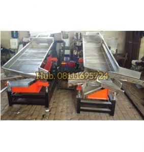 Mesin Pengayak Sortasi dengan 3 Mesh 4 Corong