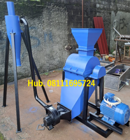 Mesin Hammer Mill Besi - Mesin Penepung Bahan Pakan Ikan Dengan Cyclone