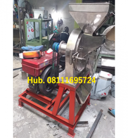 Mesin Penepung Bahan Pakan Ikan - Penepung Bahan Baku Pelet Diskmill FFC 45 Stainless Steel