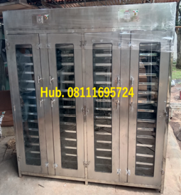 Oven Pengering Gula Semut - Mesin Pengering 60 Rak (Material Stainless Steel) Untuk Gula Semut