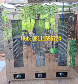 Oven Pengering - Mesin Pengering 3 Pintu 30 Rak (Material Stainless Steel)